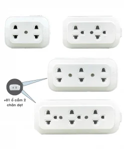 Ổ Cắm Không Dây Phổ Thông Thế Hệ Mới Công Suất 10A 250VAC MAX 2200W - Mã KD2U2, KD3U2, KD2U31D, KD3U31D