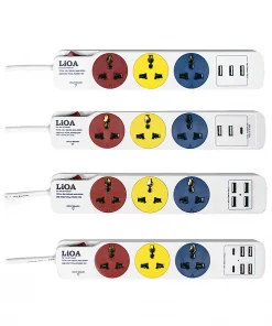 Ổ Cắm Kéo Dài Đa Năng Thế Hệ Mới Loại Có Cổng Sạc USB Công Suất Tối Đa 10A 250VAC MAX 2200W - Mã 3DN3A15W, 3DN2A1C20W, 3DN4A12W, 3DN4A2C15W